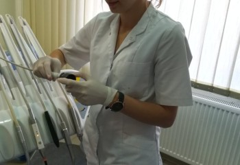 Uczennica podczas stażu