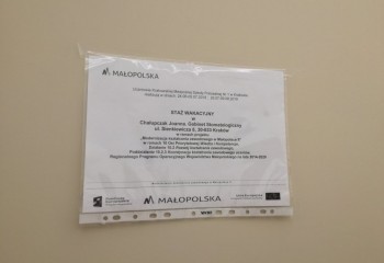 Plakat dotyczący stażu