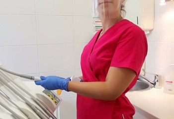 Uczennica podczas stażu