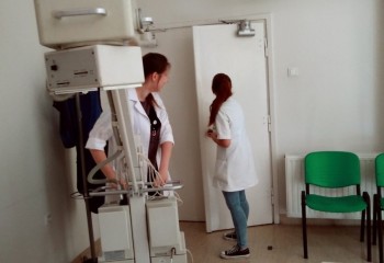 Uczennice podczas stażu