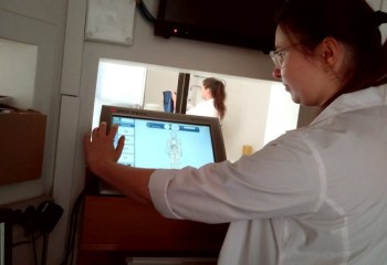 Uczennica podczas stażu